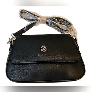 CXL by Christian Lacroix Women Logo Cross Body Bag 6.5H x 9.5L x 3 W " BLack